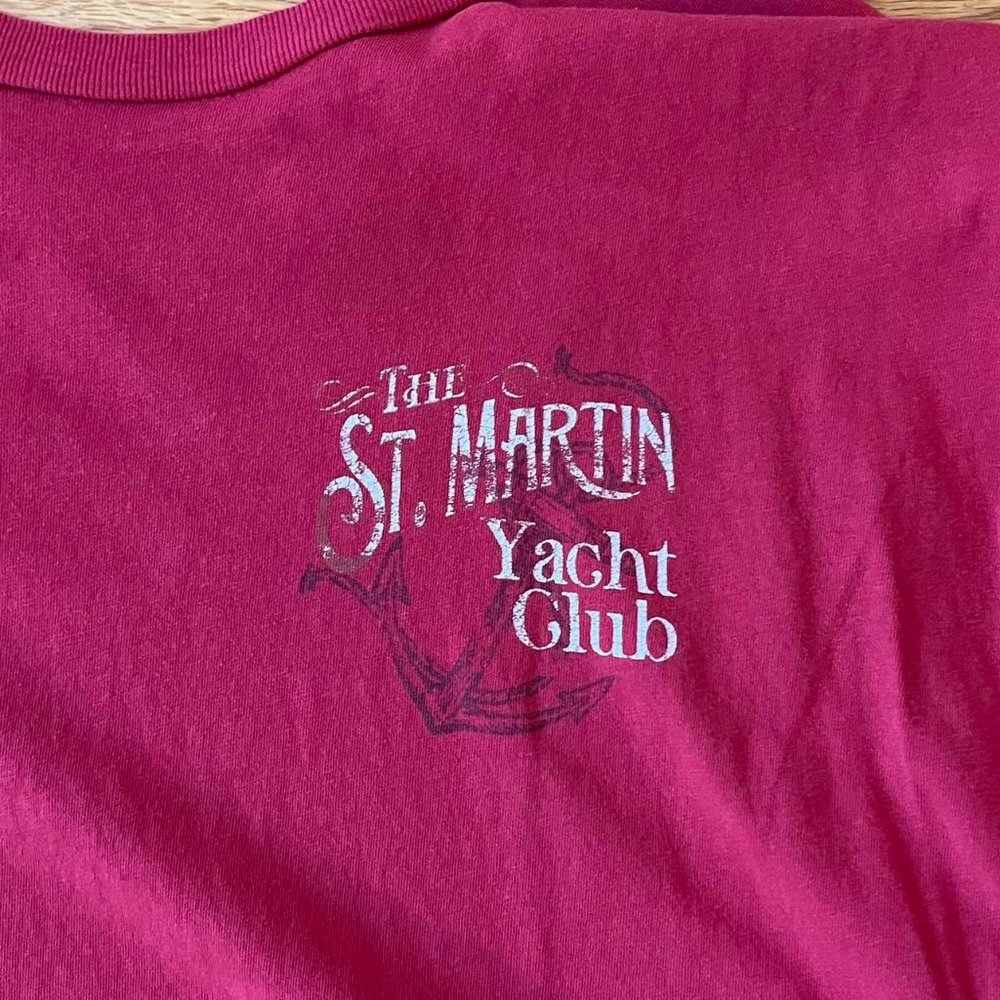 “The St. Martin Yacht Club” Red Graphic Tee